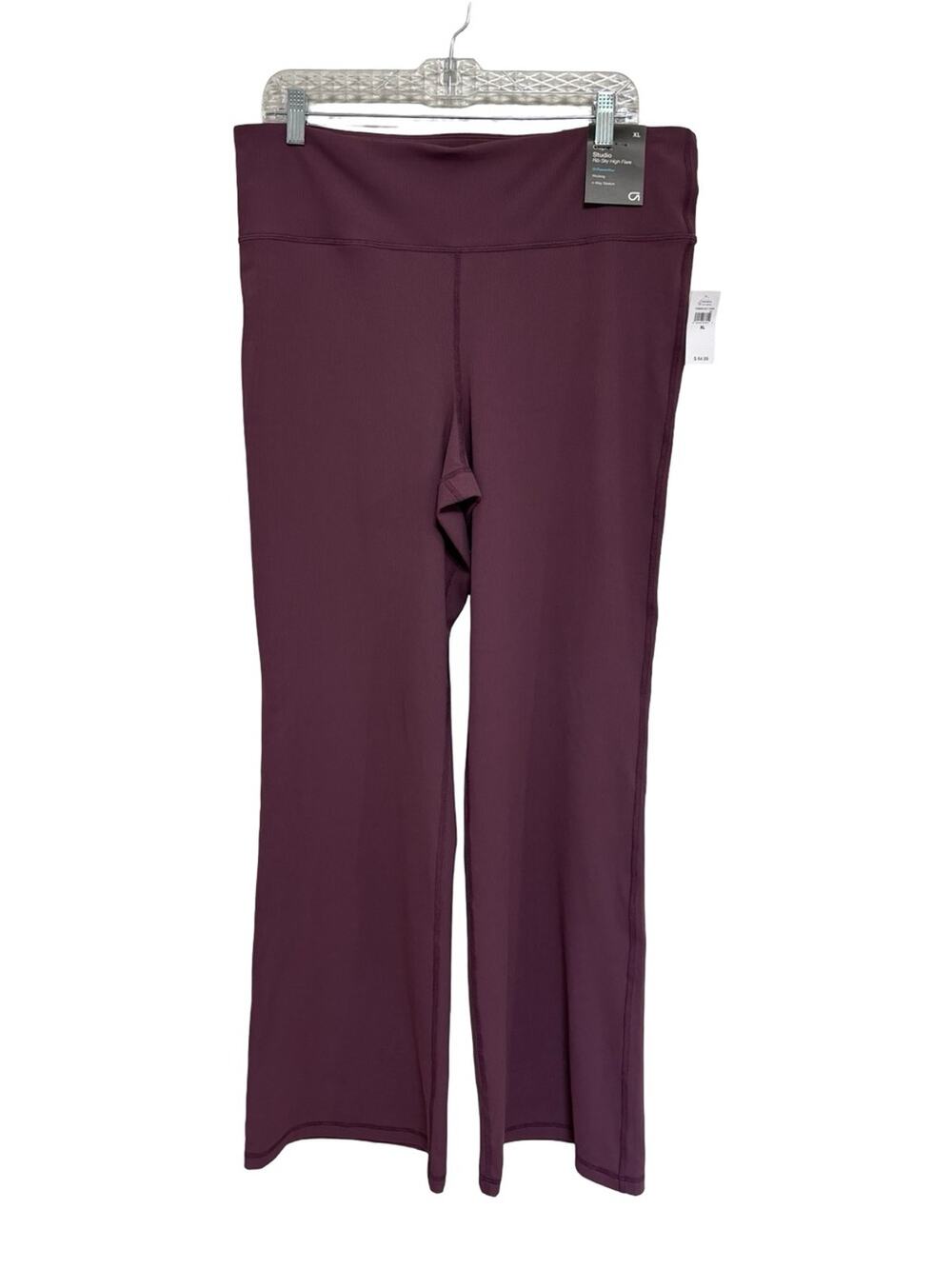 NEW GAP Fit Studio Rib High Rise Flare Leggings in Purple - Size XL